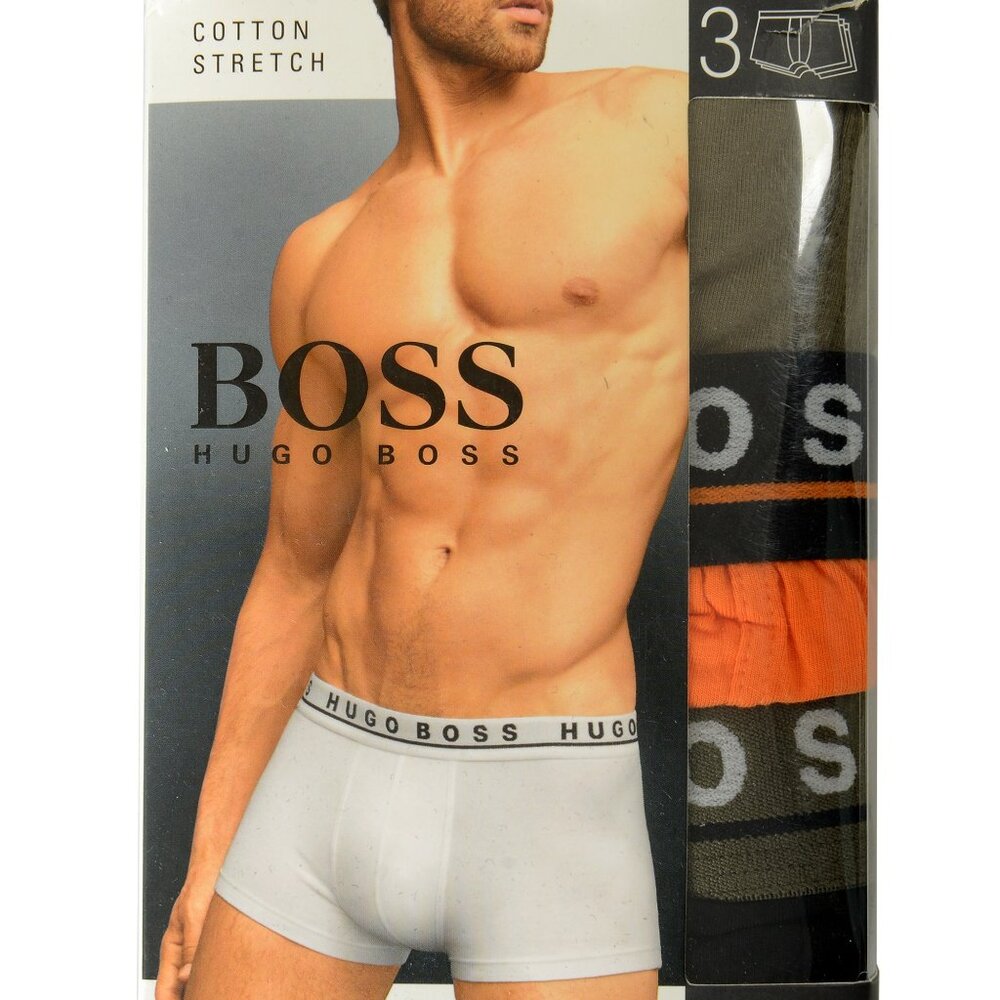 Hugo Boss Men's "Trunk 3PCO/EL" 3Pack Stretch Boxer/Trunk Underwear US 2XL IT 56